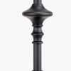 Emilio Matt Black Candlestick Table Lamp Base with Henry 35cm White Handloom Cylinder Lampshade