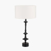 Emilio Matt Black Candlestick Table Lamp Base