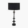 Emilio Matt Black Candlestick Table Lamp Base