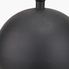 Benio Matt Black Metal Spherical Table Lamp Base