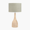 Corella Natural Mango Wood Curved Table Lamp Base