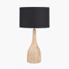 Corella Natural Mango Wood Curved Table Lamp Base