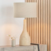 Corella Natural Mango Wood Curved Table Lamp Base