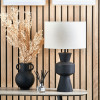 Koa Black Mango Wood Contemporary Table Lamp Base