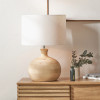 Kiah Natural Mango Wood Round Table Lamp Base