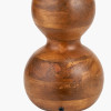 Nyari Brown Oiled Finish Mango Wood 3 Ball Design Table Lamp Base