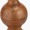 Nyari Brown Oiled Finish Mango Wood 3 Ball Design Table Lamp Base