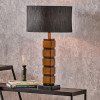 Maximo Antique Brass and Matt Black Cube Design Table Lamp Base