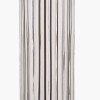 Ciara Clear Glass and Antique Bronze Metal Table Lamp Base with Henry 35cm White Handloom Cylinder Lampshade