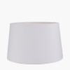 Piero Antique Bronze Metal Candlestick Table Lamp Base with Winston 35cm White Handloom Tapered Lampshade