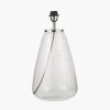 Elysia Bubble Glass and Silver Metal Table Lamp Base