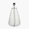 Elysia Bubble Glass and Silver Metal Table Lamp Base