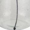 Elysia Bubble Glass and Silver Metal Table Lamp Base