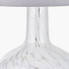 Aurora Speckled White Glass Table Lamp