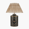 Black Honeycomb Hand Painted Metal Table Lamp Base