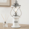 Gibson White Wood Lantern Table Lamp