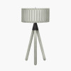 Rabanne Slatted Antique Wood Tripod Table Lamp