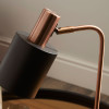 Biba Black and Antique Copper Metal Table Lamp