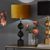 Asilah Matt Black Aluminium Tall Footed Table Lamp Base