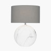 Crestola Large Marble Effect Ceramic Table Lamp