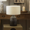 Vulcan Textured Volcanic Effect Grey Stoneware Table Lamp Base