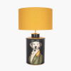 Pointer Black Hand Painted Dog Table Lamp Base