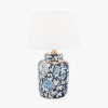 Fleur Blue Floral Ceramic Table Lamp Base