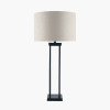 Langston Matt Black Metal Column Table Lamp Base