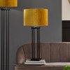 Langston Matt Black Metal Column Table Lamp Base