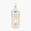 Adaline White Wash Wood Lantern Table Lamp