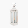 Adaline White Wash Wood Lantern Table Lamp