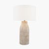 Palawan Stone Grey Feather Stoneware Table Lamp Base