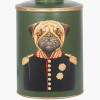 Pug Green Hand Painted Dog Metal Table Lamp Base