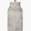 Yala Grey Wash Wood Textured Bottle Table Lamp Base