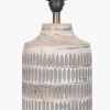 Galle Grey Wash Wood Textured Table Lamp Base