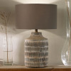 Galle Grey Wash Wood Textured Table Lamp Base