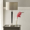 Lowry Brushed Silver and Matt Black Metal Table Lamp