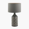 Poiret Grey Art Deco Detail Ceramic Table Lamp