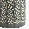 Poiret Grey Art Deco Detail Ceramic Table Lamp