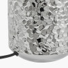 Vega Silver Textured Ceramic Table Lamp