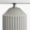 Meribel Grey Geo Textured Tall Ceramic Table Lamp