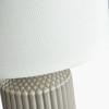 Meribel Grey Geo Textured Tall Ceramic Table Lamp