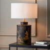 Landscape Black Hand Painted Metal Table Lamp Base