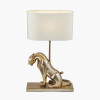 Osa Shiny Gold Metal Jaguar Table Lamp Base