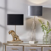 Osa Shiny Gold Metal Jaguar Table Lamp Base