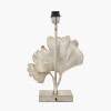 Gingko Shiny Champagne Metal Gingko Leaf Table Lamp Base