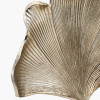 Gingko Shiny Champagne Metal Gingko Leaf Table Lamp Base