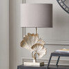 Gingko Shiny Champagne Metal Gingko Leaf Table Lamp Base