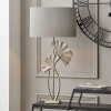 Gingko Shiny Champagne Metal Tall Gingko Leaf Table Lamp Base