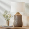 Coco Grey Gloss Arch Design Stoneware Table Lamp Base